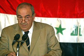 Le Premier ministre Allawi