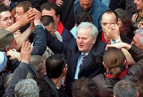 L'ancien prsident serbe Slobodan Milosevic