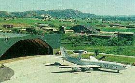 Boeing E-3A Sentry sur la base aérienne d'Oerland