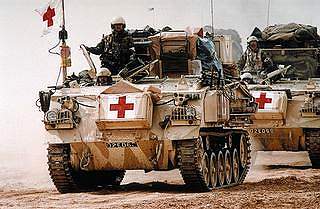 Véhicles médicaux blindés - opération Desert Storm, 1991