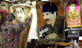 Portraits de Saddam Hussein, Bagdad