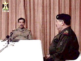 Saddam Hussein  la TV d'Etat irakienne, 21.3.03