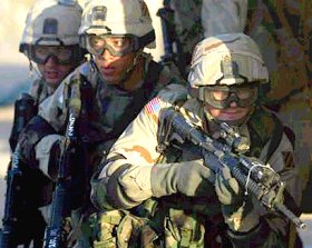 Soldats US au Koweït, 31.1.03