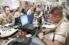 Centre d'opérations US à Al-Saliyah, Qatar, 2.3.03
