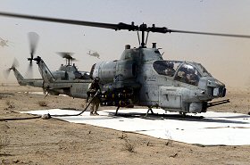 Hélicoptère Cobra des Marines