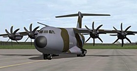 L'avion de transport Airbus A400M a été commandé à raison de 185 exemplaires