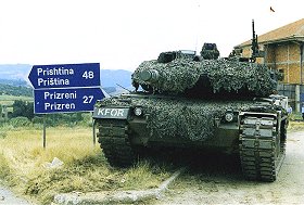 Char Leopard 2 allemand au Kosovo