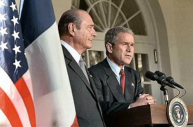 Jacques Chirac, George Bush