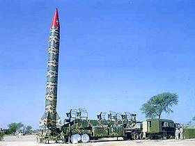 Missile pakistanais Ghauri à capacité nucléaire