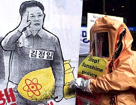 Manifestation à Séoul contre la Corée du Nord, 15.11.02