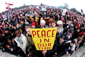 Manifestation anti-guerre à Londres, 15.2.03