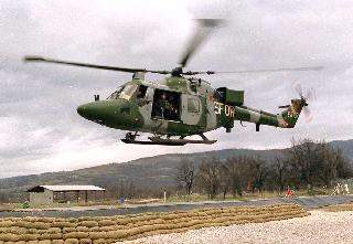 Hélicoptère Lynx de la SFOR
