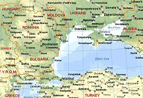 Carte Roumanie Mer Noire