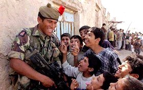 Soldat britannique en Irak
