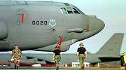 Bombardier lourd B-52 sur la base RAF de Fairford