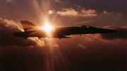 McDonnell Douglas F/A-18 C Hornet au soleil - 101 Ko