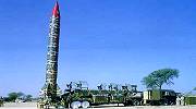 Missile de portée intermédiaire Ghauri, testé par le Pakistan en 1998 et 1999
